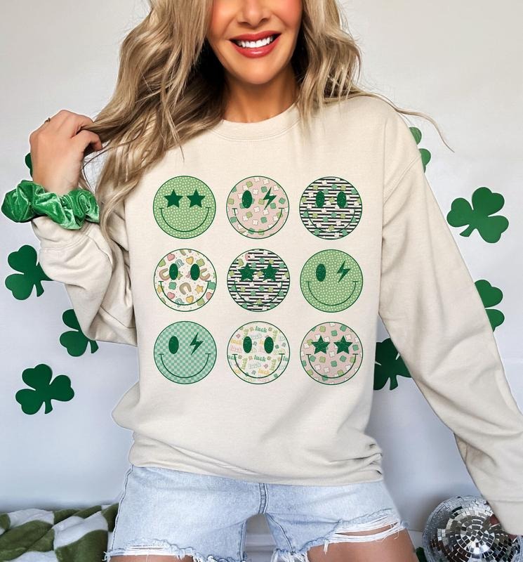 Funny St Patrick's Day Happy Face s St Patrick's Retro St Patrick's Day St Patrick's