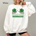 Funny St. Patrick's Day Shirt for Women, Shake Your Shamrocks Shirt, St. Paddy's Day Sweatshirt, Skeleton Hands Holding...