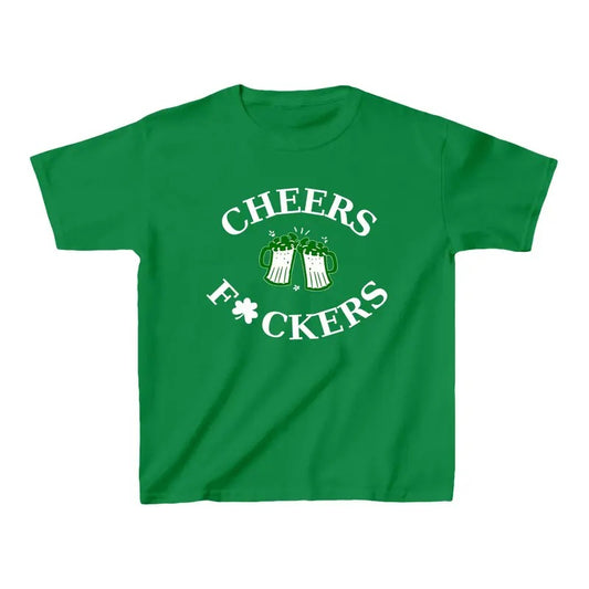 Funny St. Patrick_s Day Crop Baby Tee, Shamrock Cropped Shirt, Cute St. Patrick_s Day Crop Top, Leprechaun Tee Shirt, Cheers Fckers Shirt