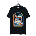 Funny Stay Positive Shark Attack Retro Comedy T Shirt Hoodie, Sweatshirt | PureTeeCo.com