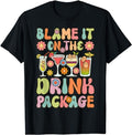 Funny Vacation Shirt, Cruise Vacation Cruising Drinking Blame It On Drink Package T-Shirt Menswear Casual Cotton Hoodie,...