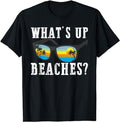 Funny Vacation Shirt, What's up Beaches Funny Beach Family Vacation Matching T-Shirt Menswear Casual Cotton Hoodie,...