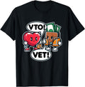 Funny Work Shirts, Associate Heart Says VTO Wallet Says VET T-Shirt Menswear Casual Cotton Hoodie, Sweatshirt | PureTeeCo.com
