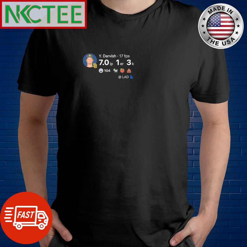Funny Yu Darvish 7.0ip 1er 3K SD vs LA shirt