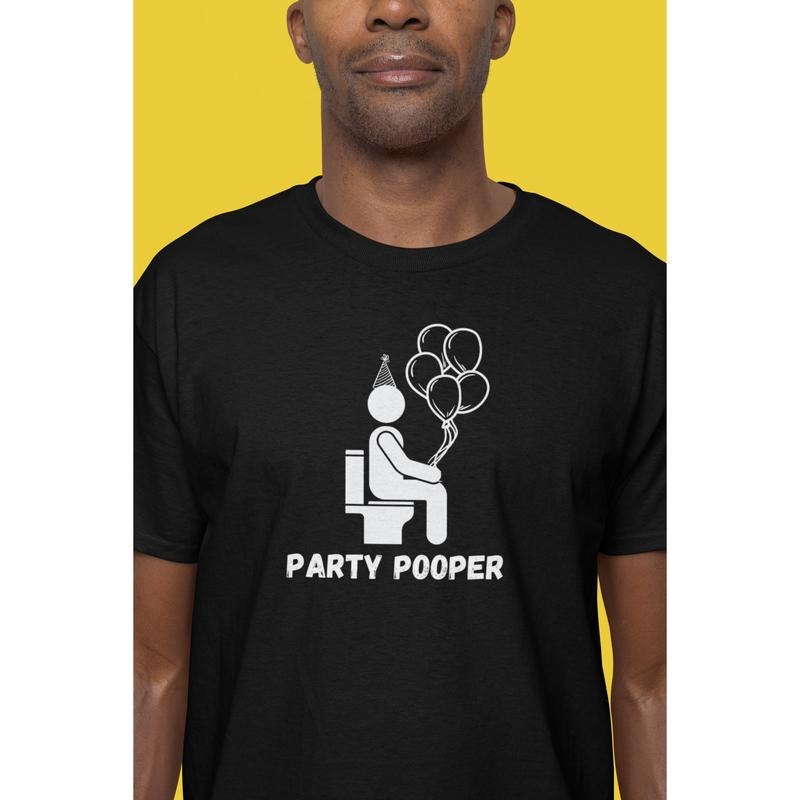 Funny short sleeve shirt, PARTY POOPER Hoodie, Sweatshirt | PureTeeCo.com