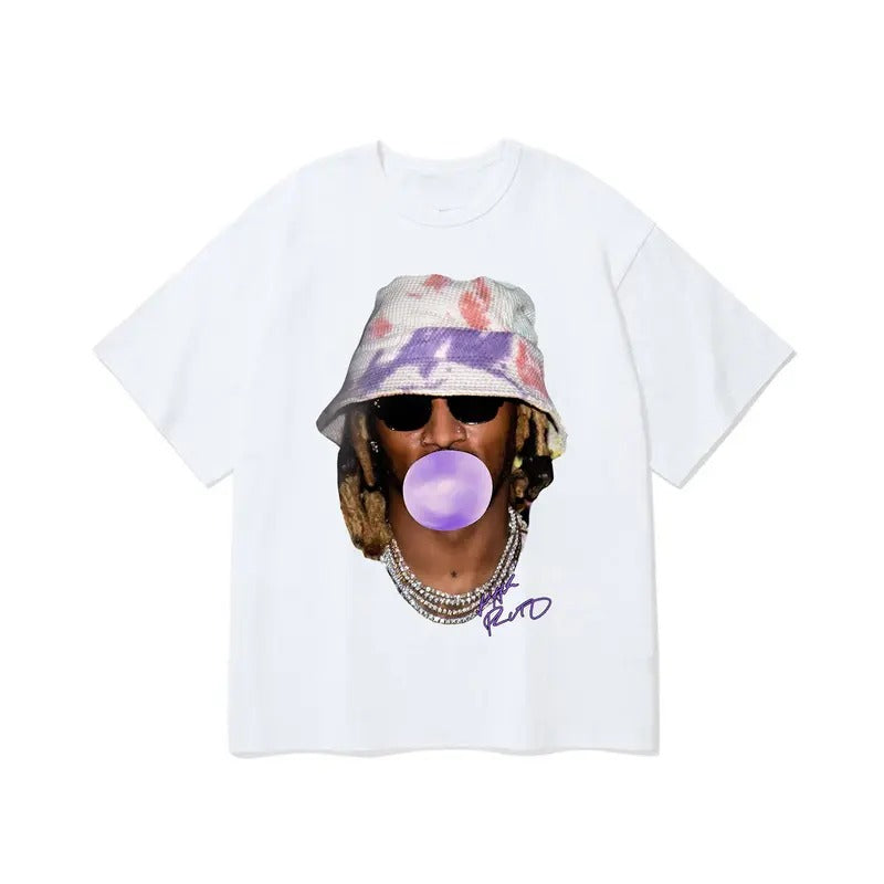 Futureee Bubblegum Impact Tee with Eye-Catching Face Graphic for a Striking Urban Look Hoodie, Sweatshirt | PureTeeCo.com