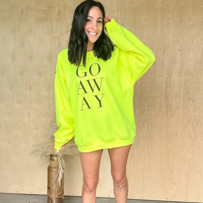 GO AWAY Graphic Pullover T-Shirts, Hoodie, Sweatshirt | PureTeeCo.com