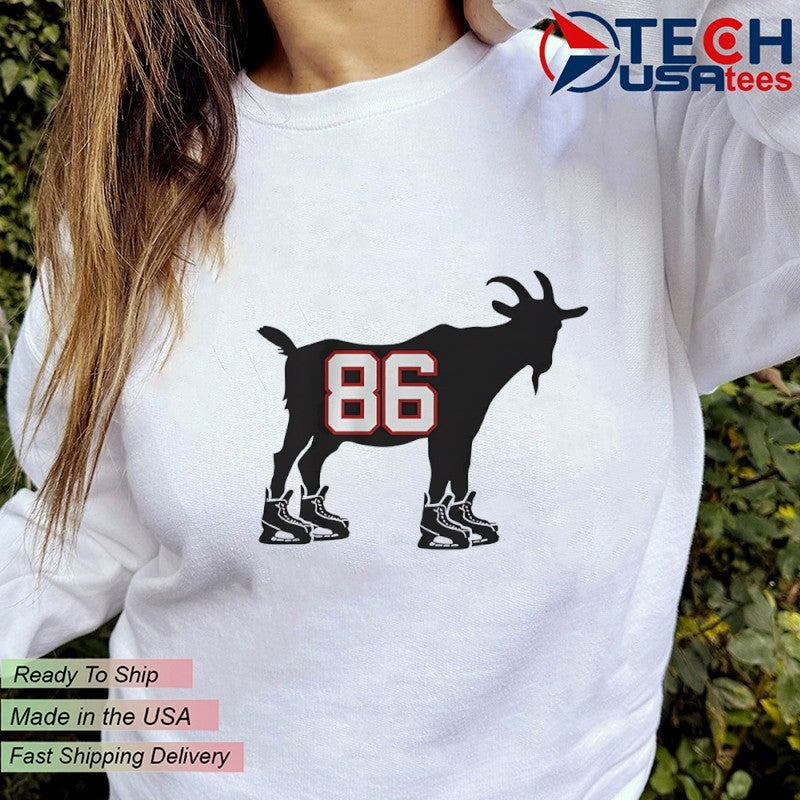 GOAT 86 Jack Hughes Team USA Hockey shirt