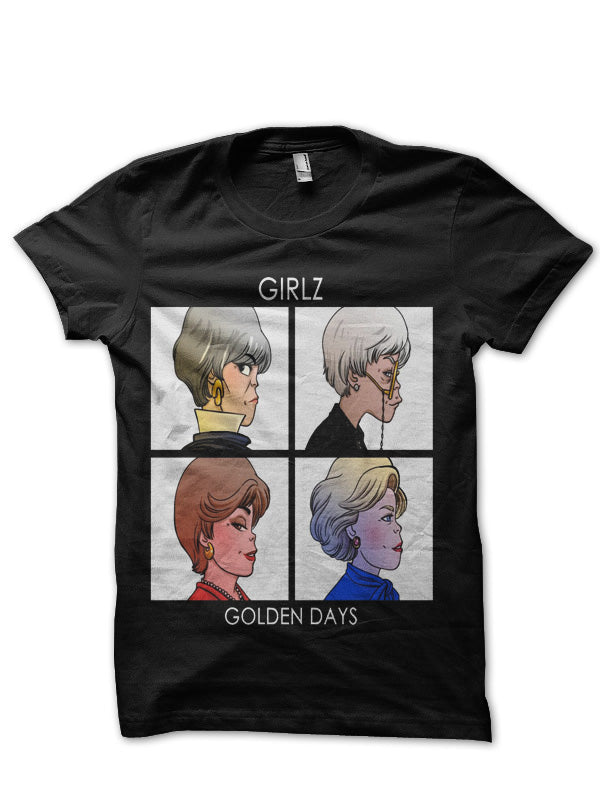 Golden Dayz Black Half Sleeve T-Shirt Hoodie, Sweatshirt | PureTeeCo.com