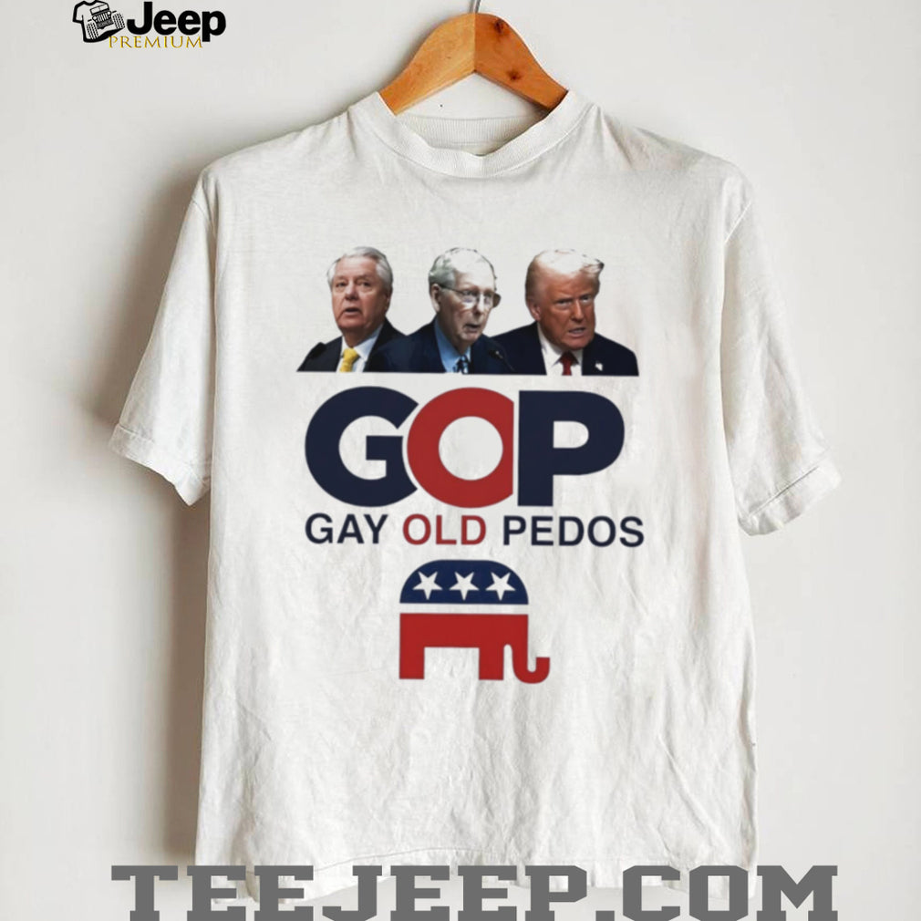 GOP Gay Old People Republican Party logo shirt