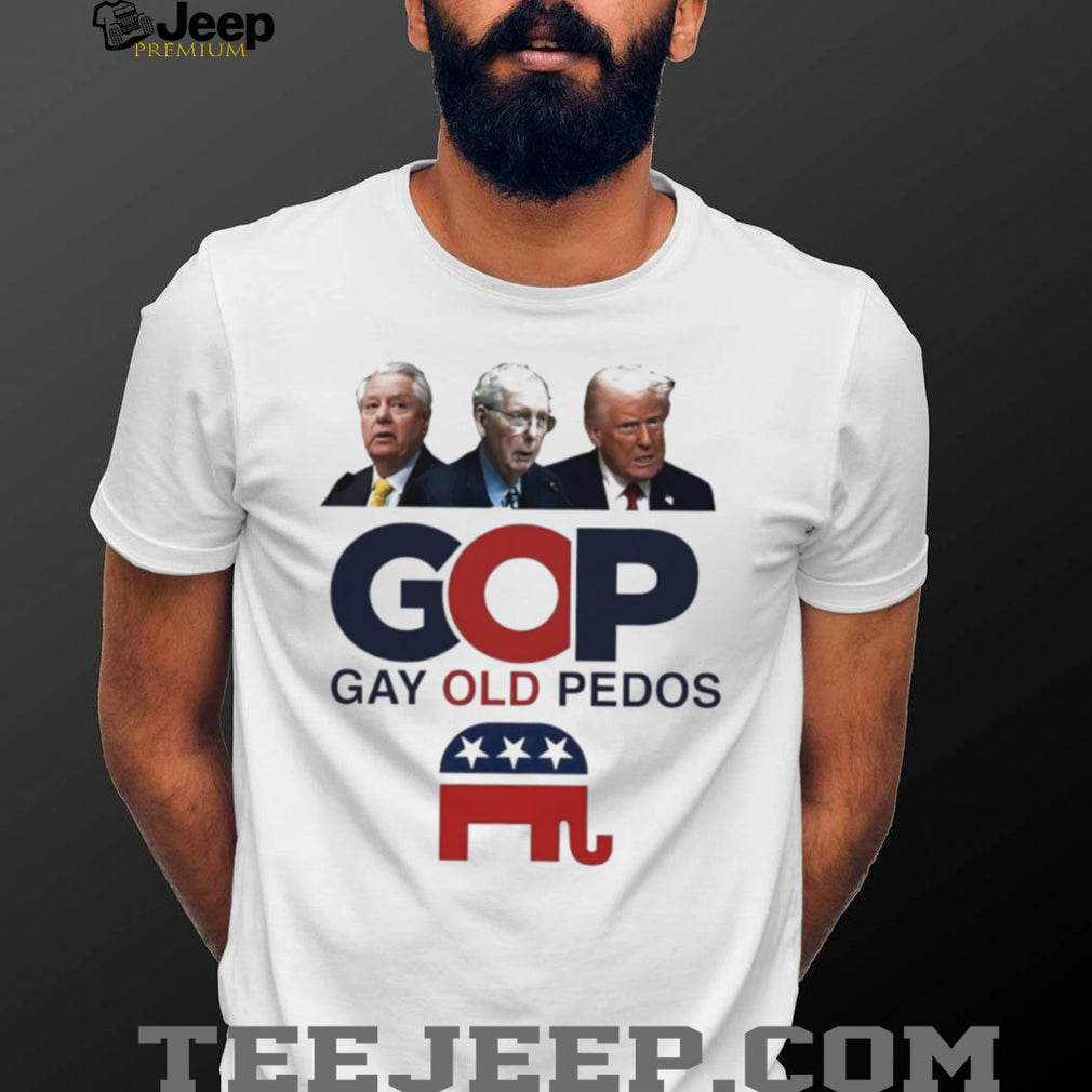 GOP Gay Old People Republican Party logo shirt