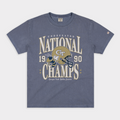 Georgia Tech 1990 National Champs Vintage Heavyweight Tee Style001 Hoodie, Sweatshirt | PureTeeCo.com (Image 1)