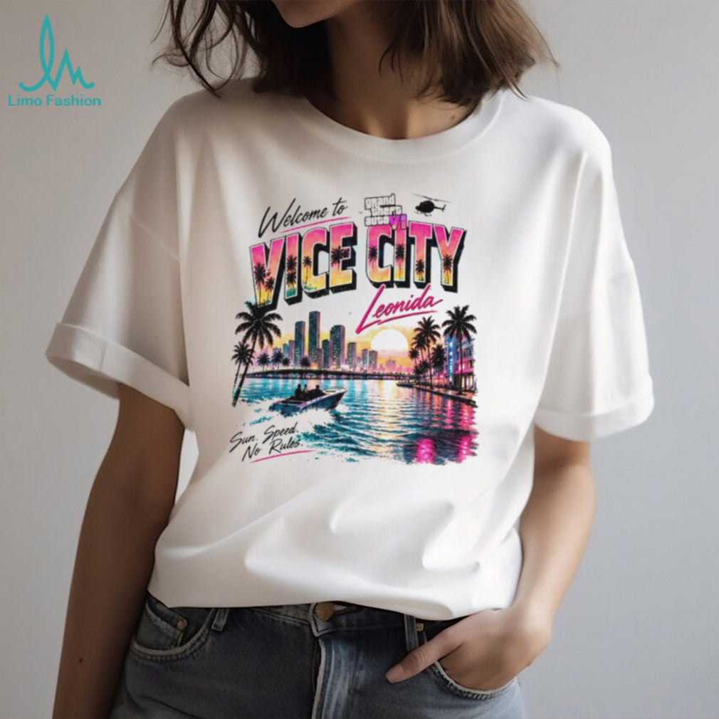 GTA 6 Welcome to Vice City No Rules sun speed no rules shirt