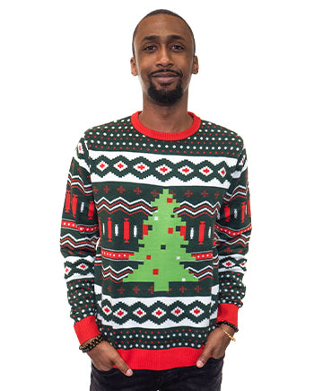 Christmas Tree Ugly Sweater Men’s