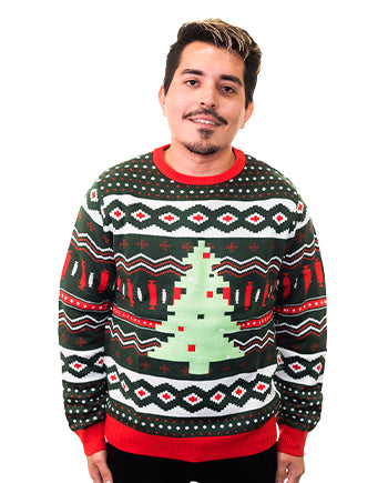 Christmas Tree Ugly Sweater Men’s