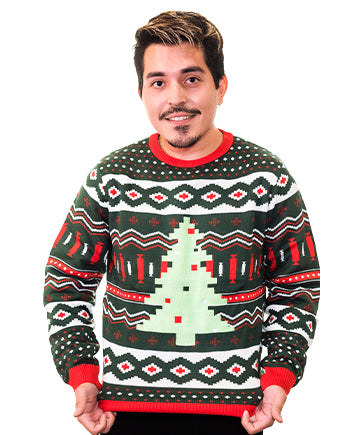 Christmas Tree Ugly Sweater Men’s