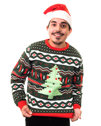 Christmas Tree Ugly Sweater Men’s