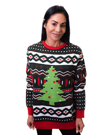 Christmas Tree Ugly Sweater Women’s