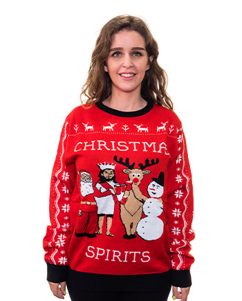 Christmas Spirits Ugly Sweater Women’s