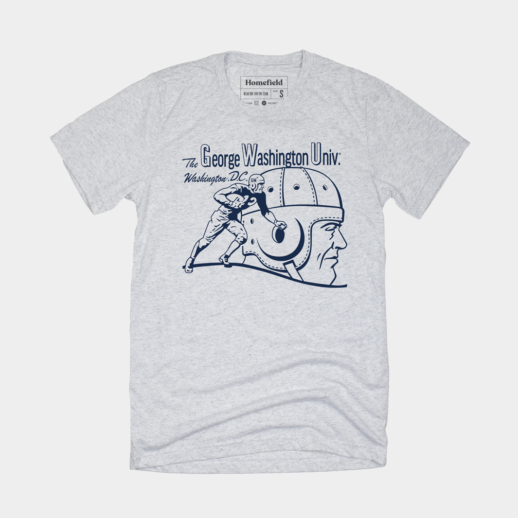 Vintage George Washington University Football Tee Style001 Hoodie, Sweatshirt | PureTeeCo.com