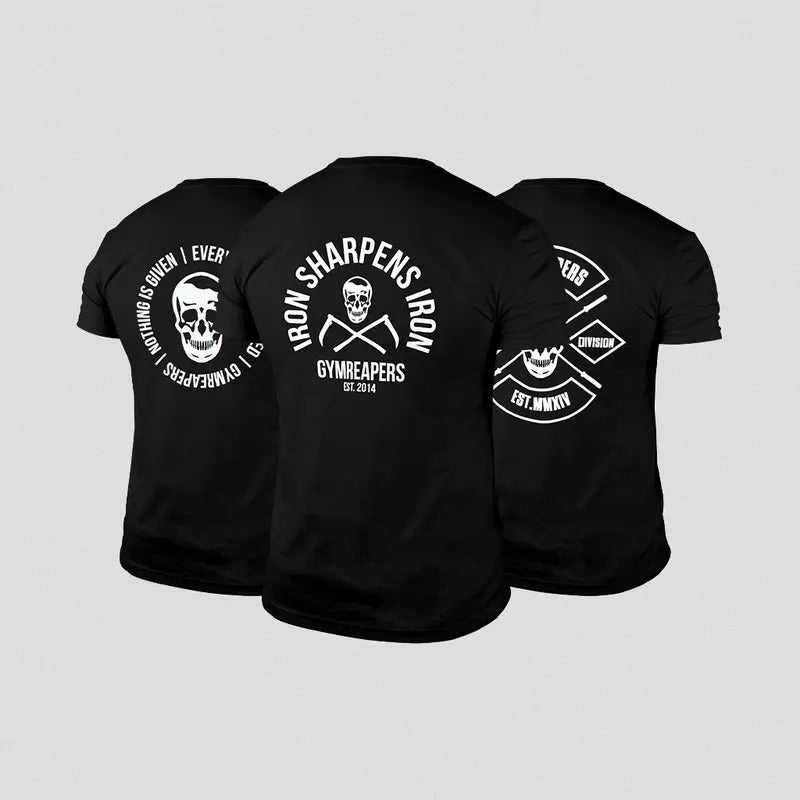 GYMREAPERS Graphic Tee 3-Piece Bundle - Iron, Movement & Stamp Tees Hoodie, Sweatshirt | PureTeeCo.com