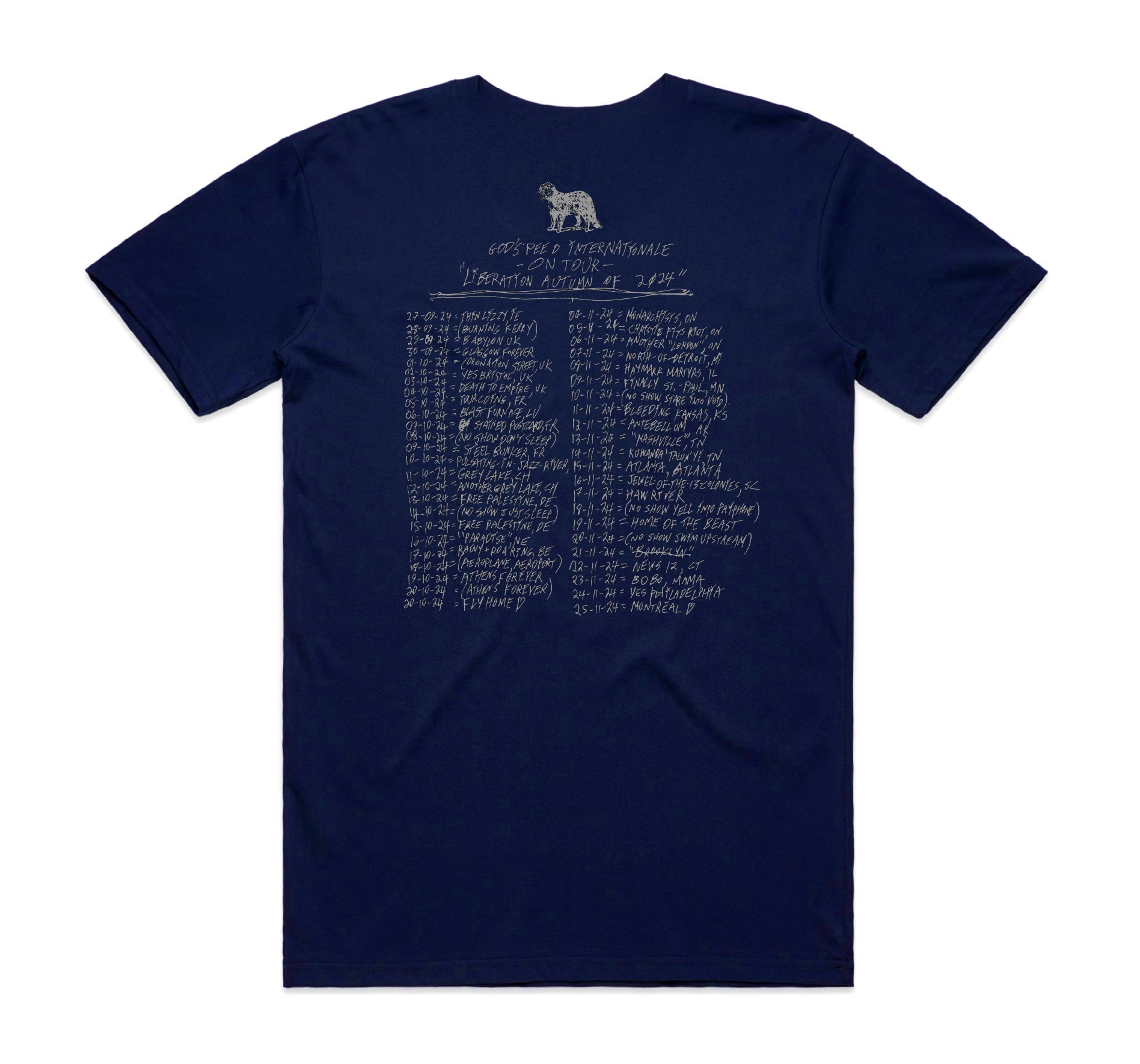 Liberation Autumn of 2024 Navy T-Shirt Hoodie, Sweatshirt | PureTeeCo.com (Image 2)