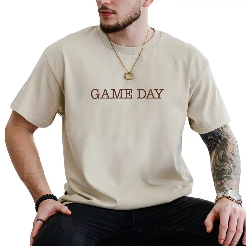 Game Day Graphic Tee, Game Day 2024 Men Shirt, Football Season Shirt, Football Day Unhinged Tee, Football Lovers Shirt,...
