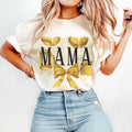 Game Day Softball Coquette Shirt, Softball Bow Mama T-Shirt, Softball Mom Brushstroke Cotton Tshirt Hoodie, Sweatshirt