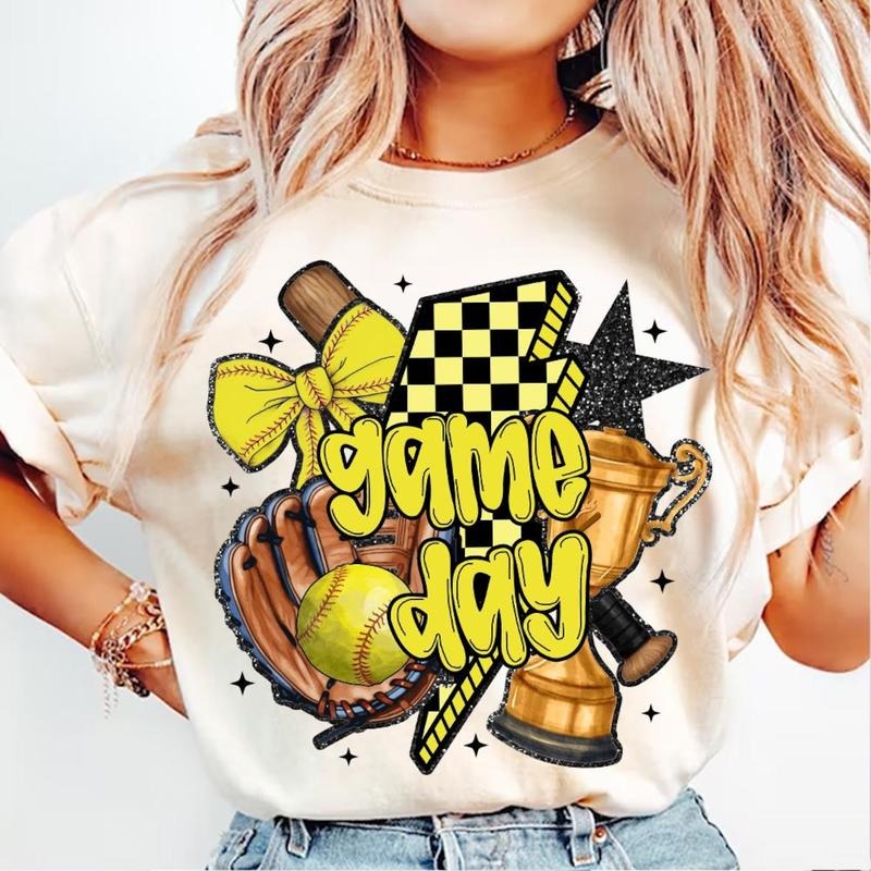 Game Day Softball Shirt With Retro Checkered, Mom Surprise Gift, Mother's Day Outfit Hoodie, Sweatshirt | PureTeeCo.com