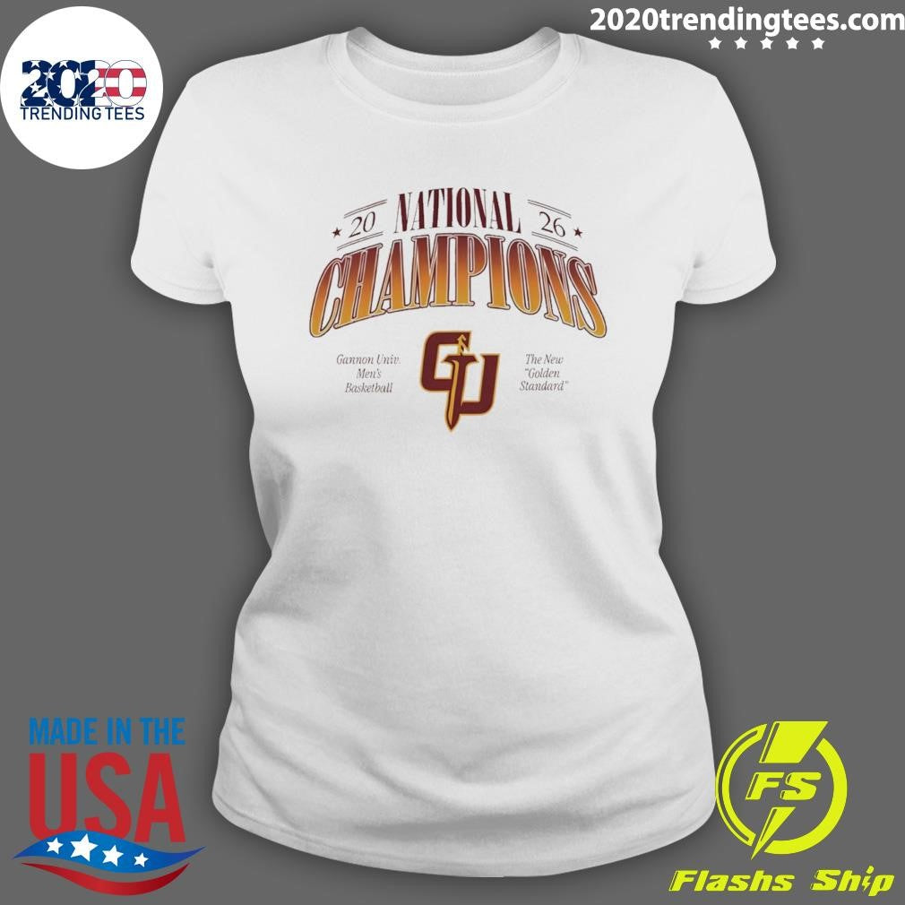 Gannon Golden Knights Men’s Basketball The New Golden Standard 2026 National Champions Shirt