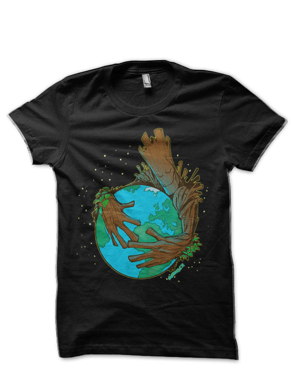 Guardians Of The Galaxy Groot Black T-Shirt Hoodie, Sweatshirt | PureTeeCo.com
