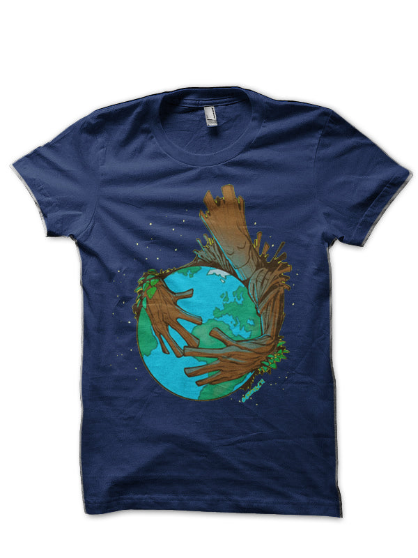 Guardians Of The Galaxy Groot Navy Blue T-Shirt Hoodie, Sweatshirt | PureTeeCo.com