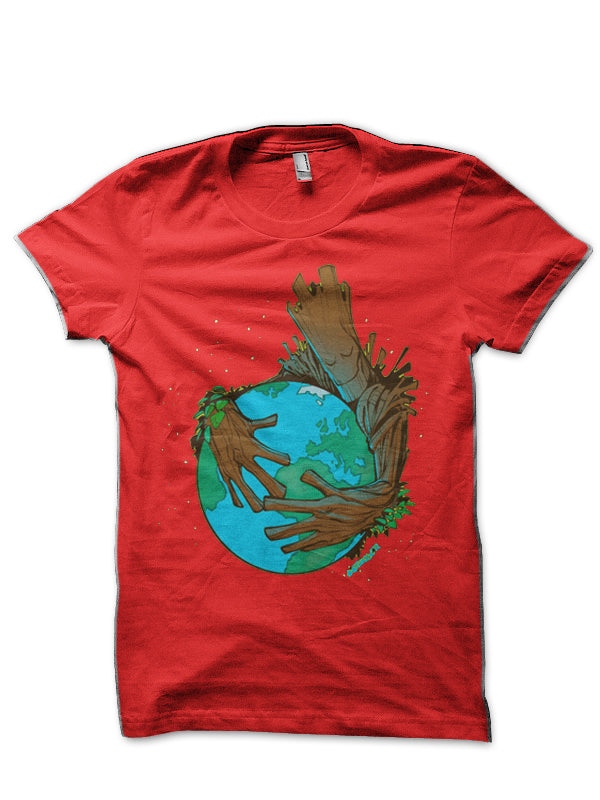 Guardians Of The Galaxy Groot Red T-Shirt Hoodie, Sweatshirt | PureTeeCo.com