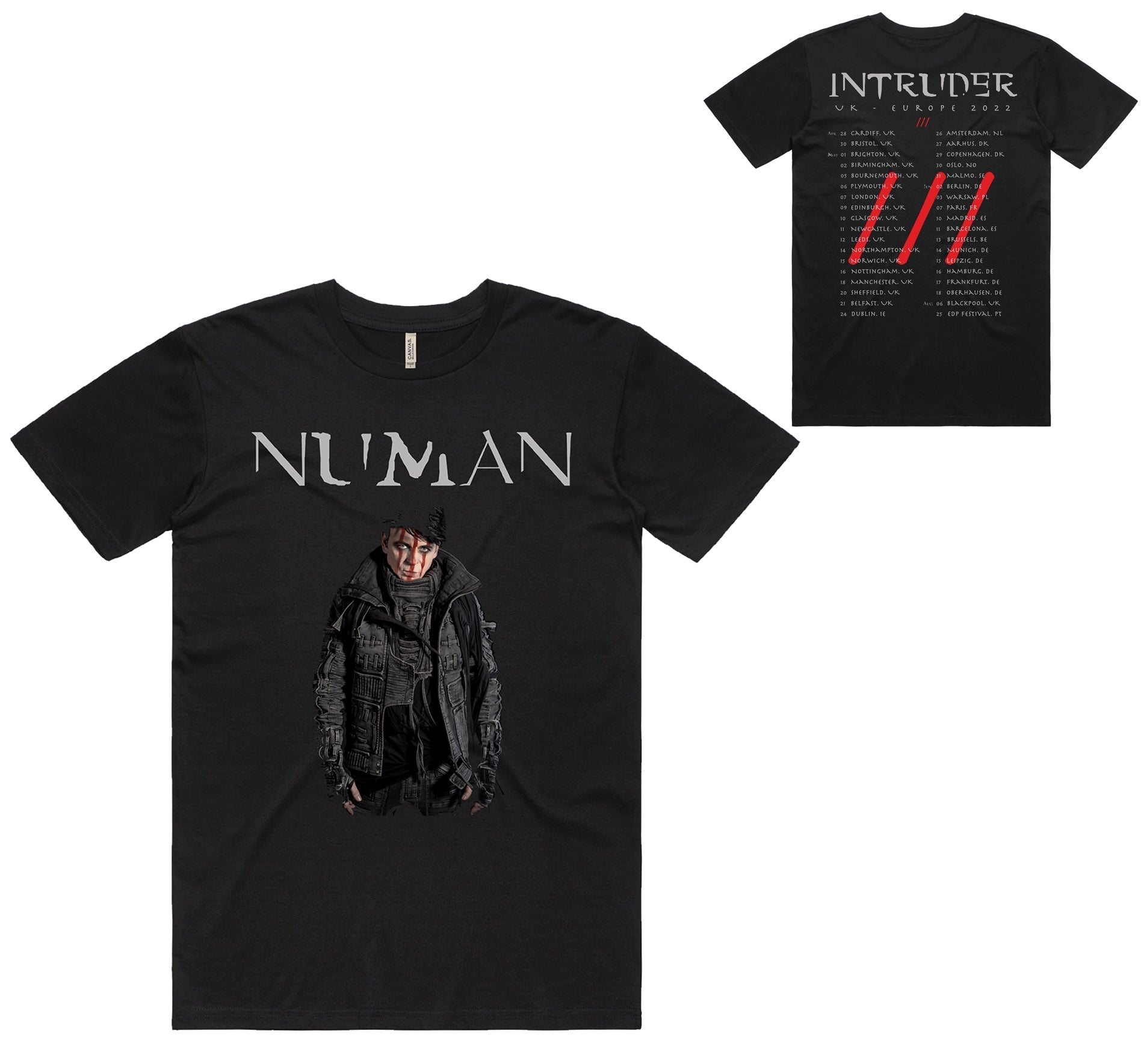 Intruder Tour Dates T-Shirt Hoodie, Sweatshirt | PureTeeCo.com (Image 1)