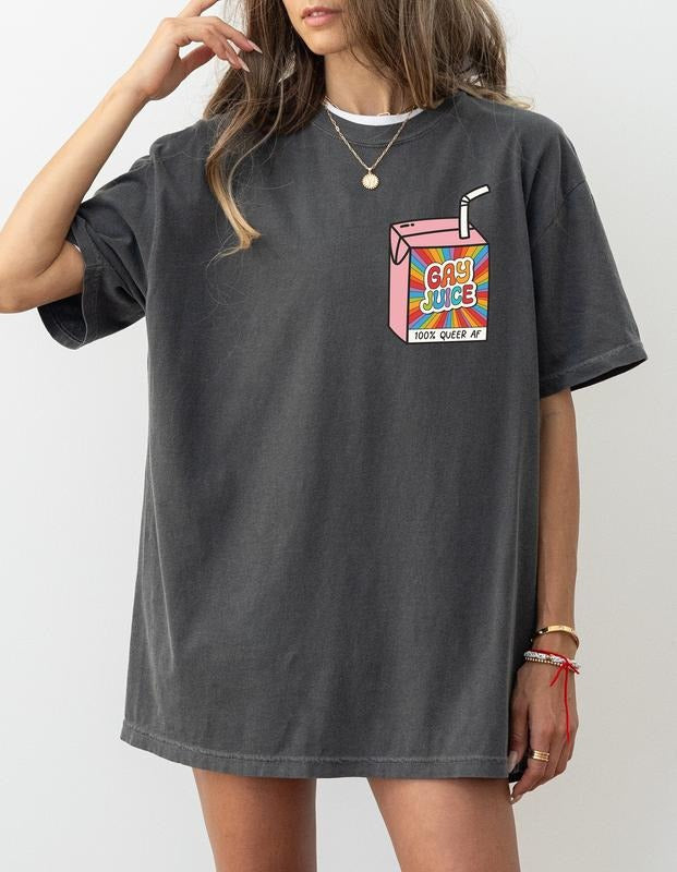 Gay Juice T Shirt Hoodie Sweater Gay Pride T-shirt Lesbian Queer Gift LGBTQia Shirt For Pride Month Funny Gay Pride Shirt...