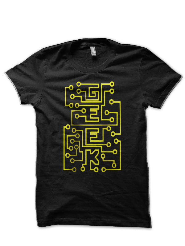 Geek Black T-Shirt Hoodie, Sweatshirt | PureTeeCo.com