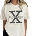 Gen X Comfort Colors T-Shirt, Generation X Shirt, Sarcastic T-Shirt, Raised on Hose Water and Neglect Tee Lady Collar...