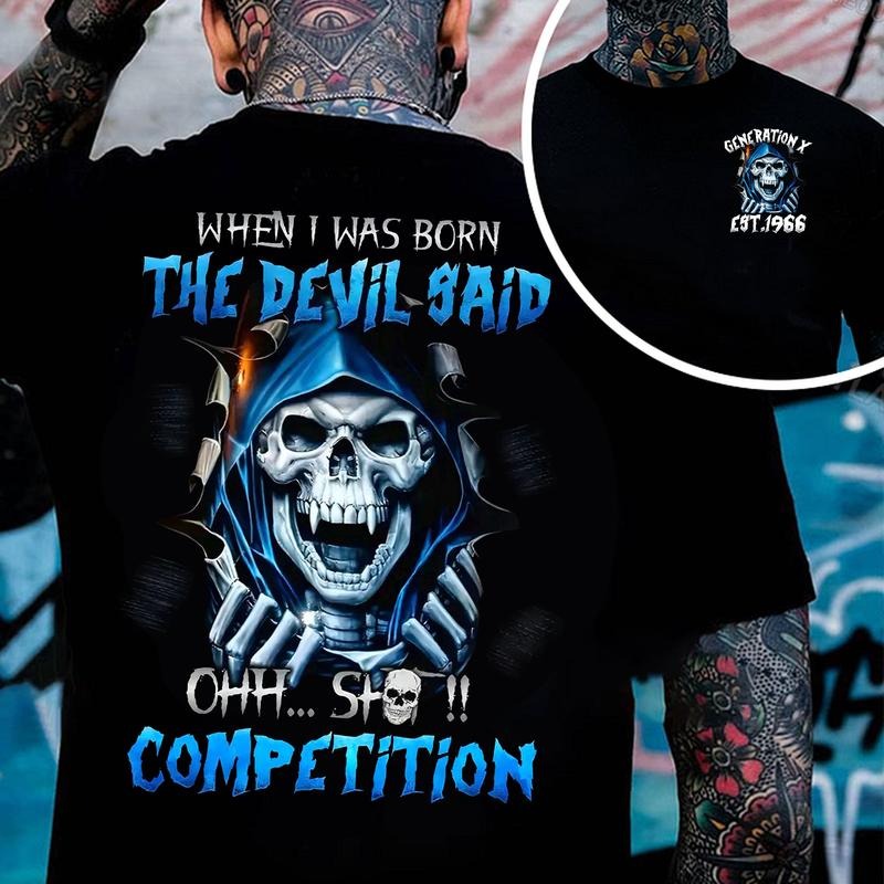Gen X Customize Year Badass Generation T-shirt, Gen X Personality Shirt 100% Cotton Unisex Comfort Womenwear Graphic Crew...