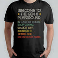 Gen X Playground Rules Shirt Retro 80s 90s Tee Funny Gen X Shirt Nostalgic Playground Rules Old School Shirt  T-shirt,...