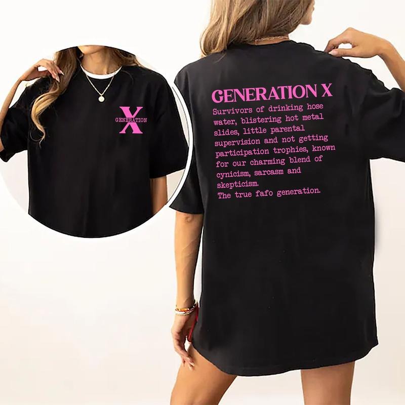 Gen X Raised On Hose Water And Neglect Shirt, Gen X Definition Tee, Generation X Graphic Tee Women, Unisex Vintage...