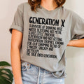 Gen X Raised On Hose Water And Neglect T-Shirt, Funny Women Shirt, Sarcastic Shirt, Funny Quotes Shirt,Vintage Inspired...