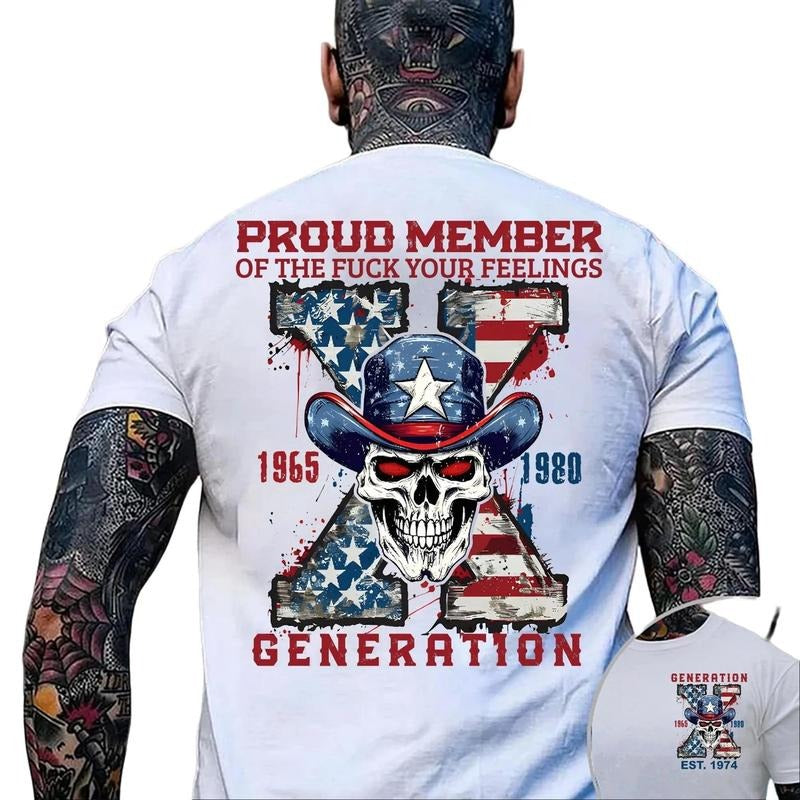 Generation X Custom Year Badass Generation T-shirt, Gen X FAFOT Shirt
