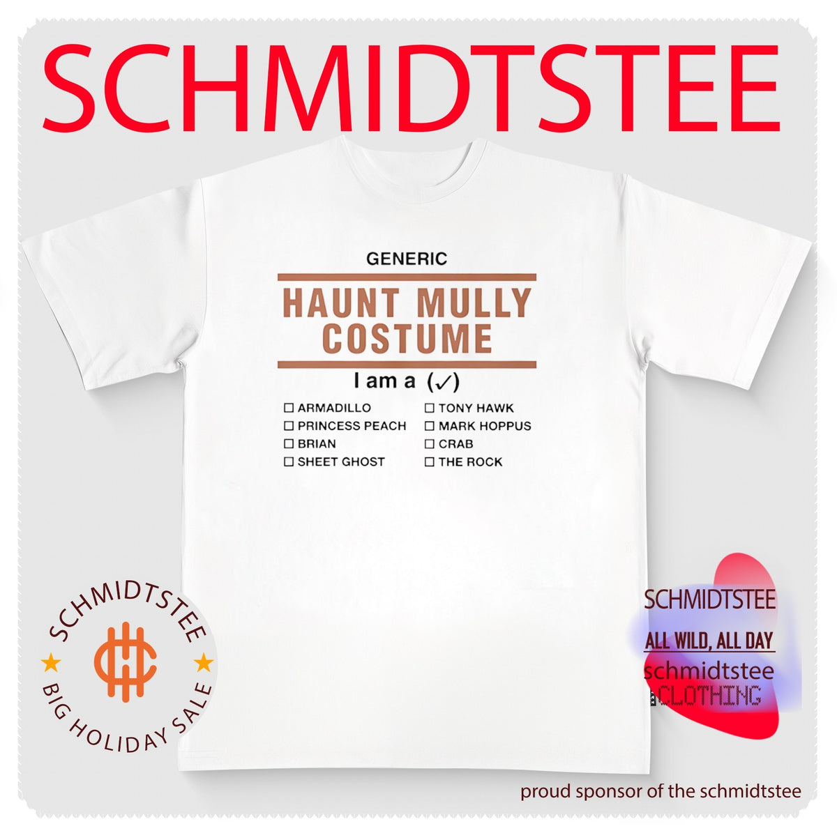 Generic Haunt Mully Costume I am a checklist shirt