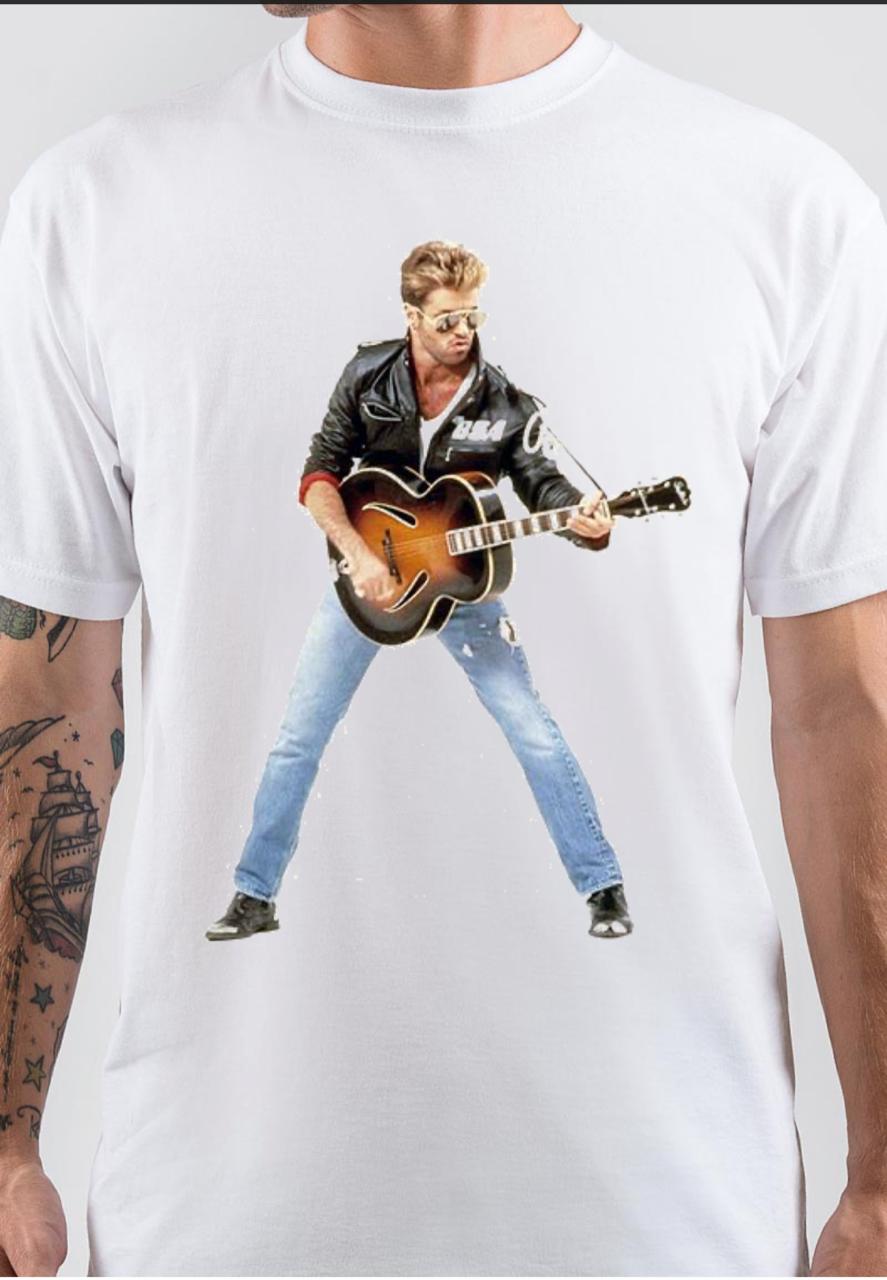 George Michael White T-Shirt Style001 Hoodie, Sweatshirt | PureTeeCo.com