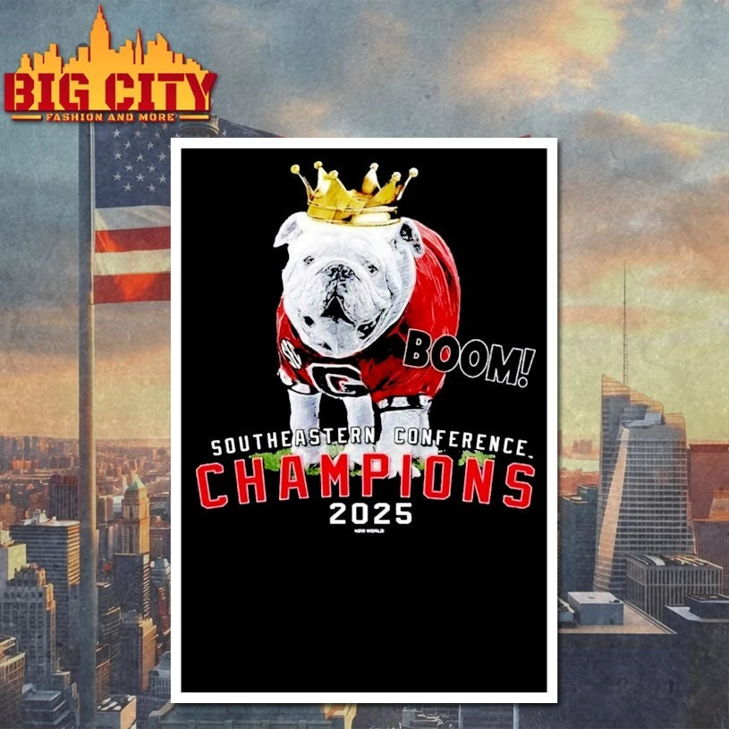 Georgia Bulldog Boom southeastern conference champions 2025 shirt