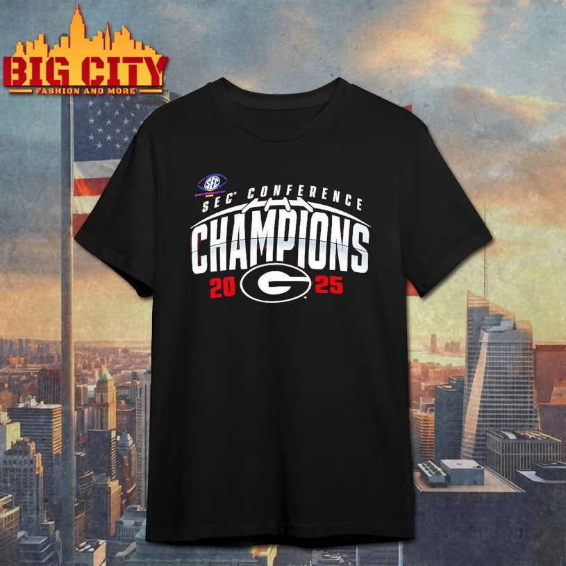 Georgia Bulldogs 2025 SEC Football Champions Endzone Speed shirt