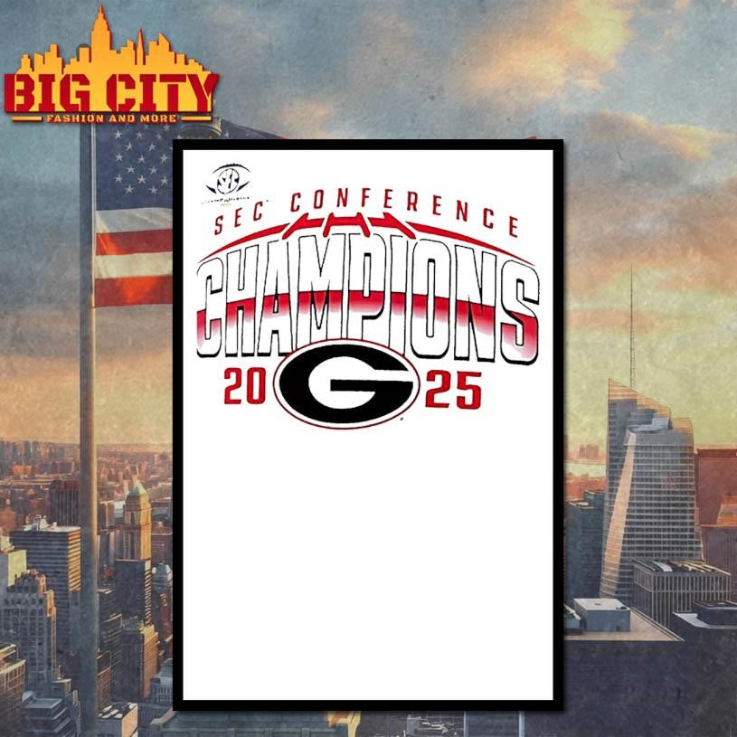 Georgia Bulldogs 2025 Sec Football Champions Shirt