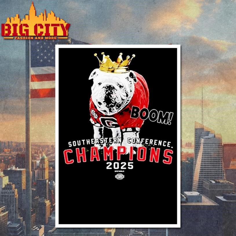 Georgia Bulldogs Boom 2025 Sec Championship Shirt Uga The King Shirt
