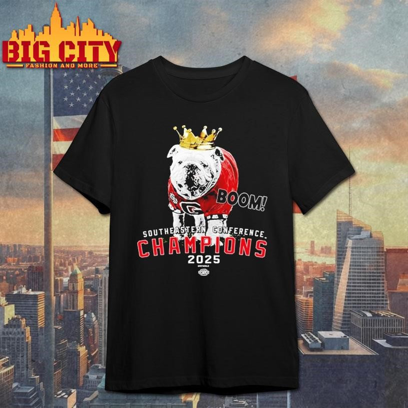 Georgia Bulldogs Boom 2025 Sec Championship Shirt Uga The King Shirt