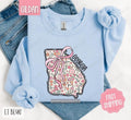 Georgia Floral Sweatshirt, Cute Georgia Sweatshirt, Georgia State Sweatshirt T-Shirts, Hoodie | PureTeeCo.com